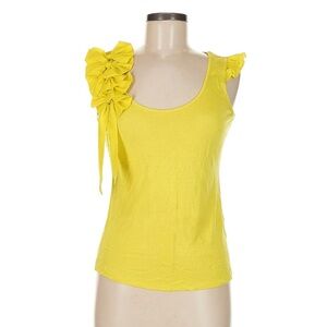 Ted Baker Sleeveless Yellow Bow Top